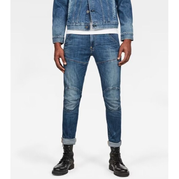 G-Star Raw Elwood 5620 3D Slim Jeans Men’s W30xL32 Blue Flex Fitted - Picture 1 of 13